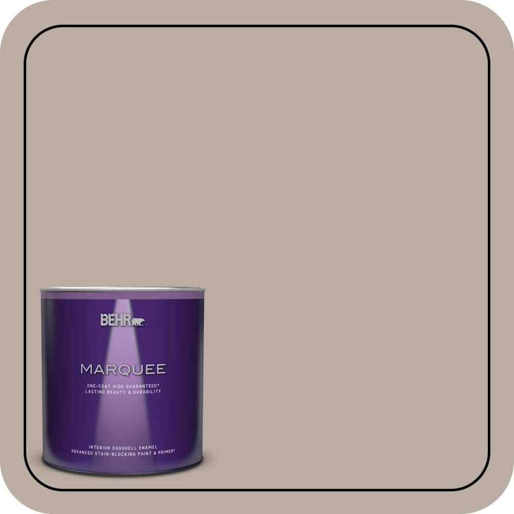 BEHR MARQUEE 1 qt. #N200-3 Nightingale Gray Eggshell Enamel Interior Paint & Primer
