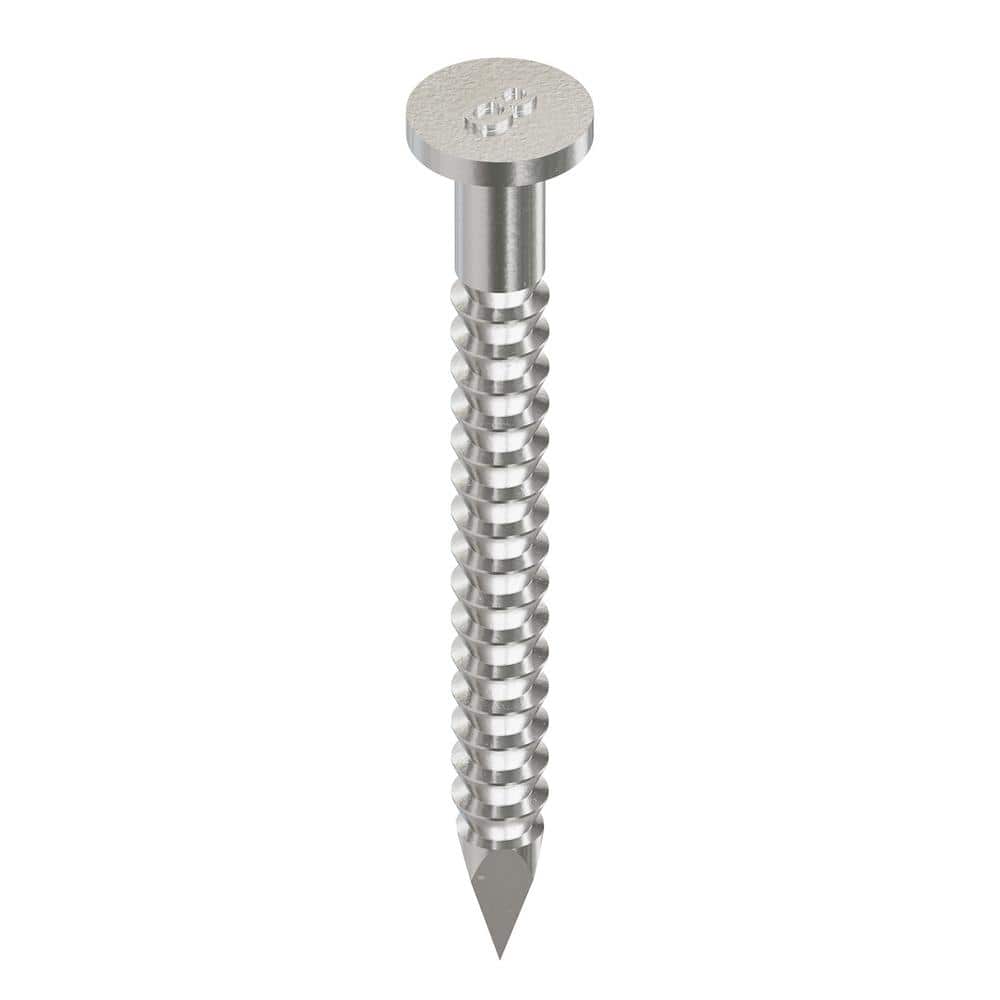 Simpson Strong-Tie 0.131 in. x 1-1/2 in. Type 316 Stainless Steel Strong-Drive SCNR Ring-Shank Connector Nail (150-Pack) (2)