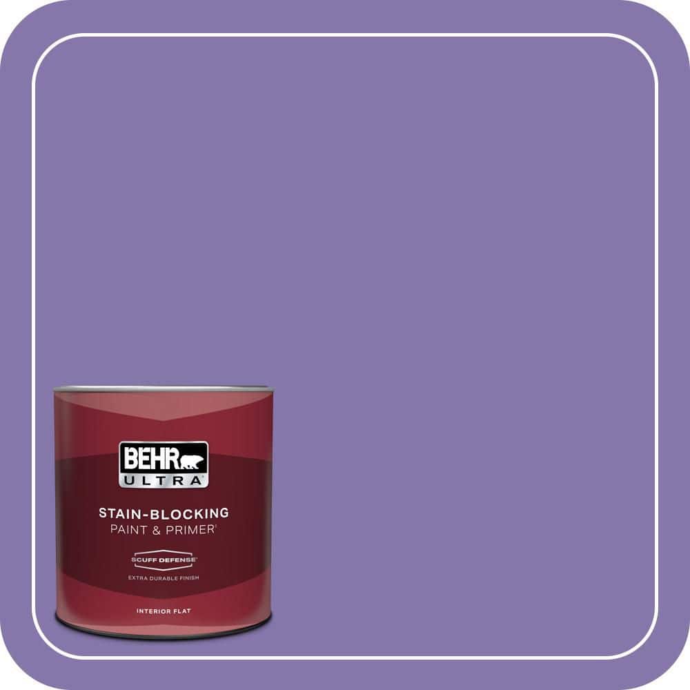 BEHR ULTRA 1 qt. #640B-6 Grape Parfait Extra Durable Flat Interior Paint & Primer