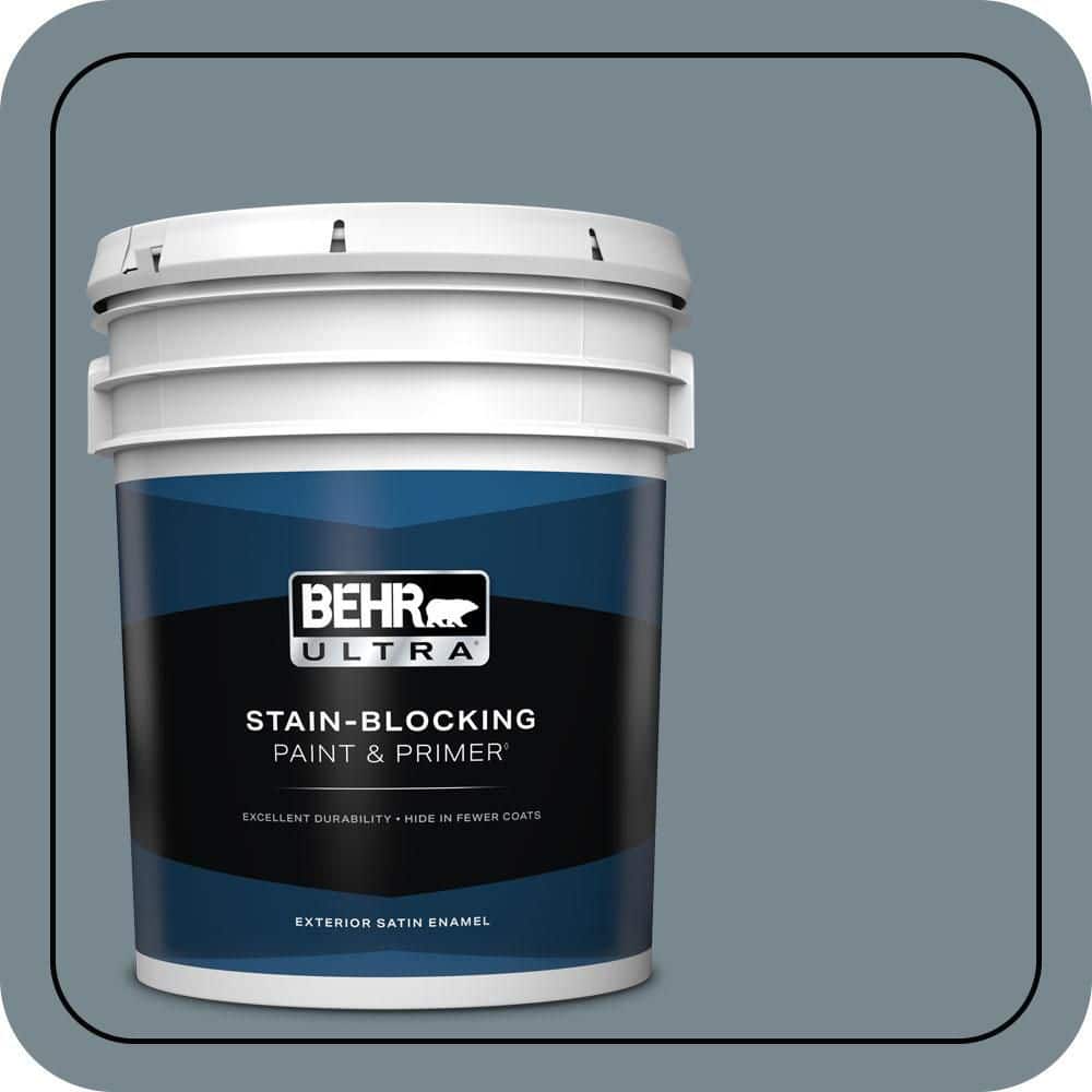 BEHR PREMIUM PLUS #N470-5 Norwegian Blue Enamel & Primer Color Sample