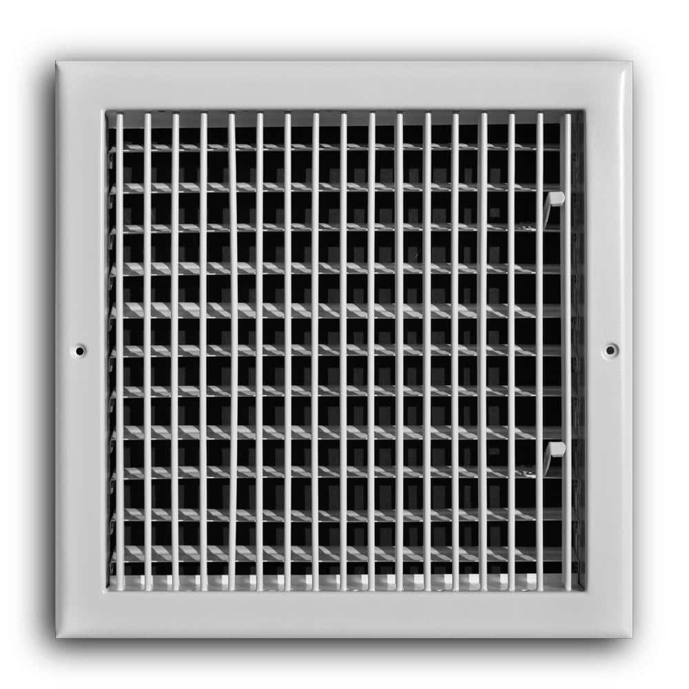 TruAire 12 in. x 12 in. Adjustable 1-Way Wall/Ceiling Register