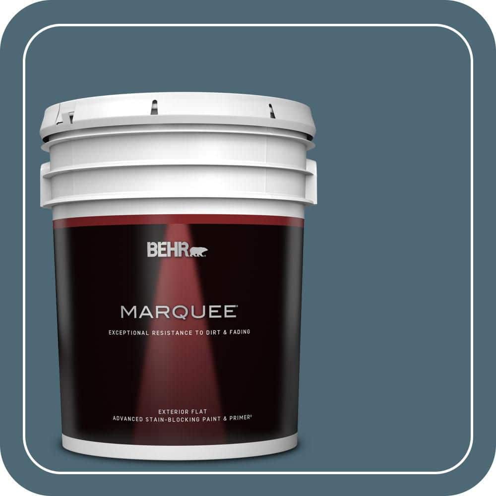 BEHR MARQUEE 5 gal. #S470-6 Shipwreck Flat Exterior Paint & Primer (1)
