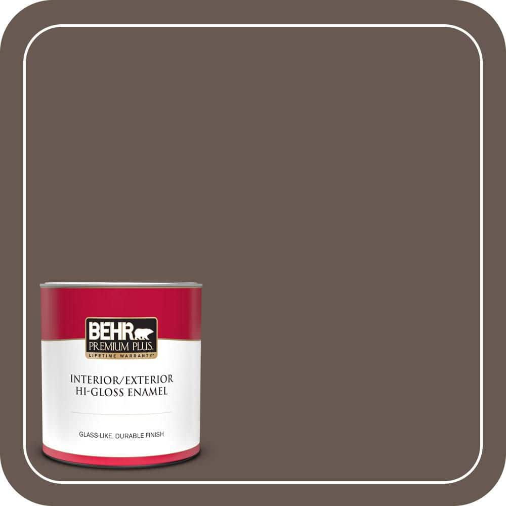 BEHR PREMIUM PLUS 1 qt. #MQ2-44 Museum Hi-Gloss Enamel Interior/Exterior Paint & Primer (1)