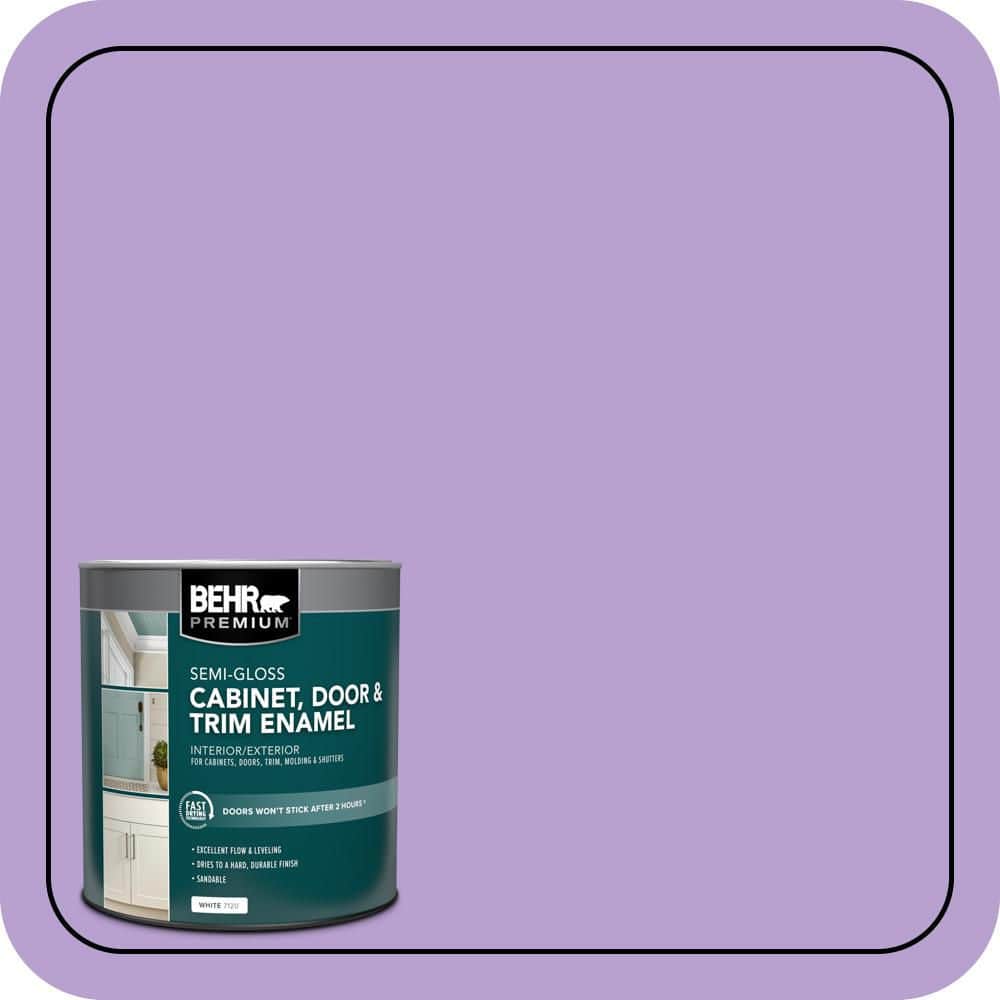 BEHR PREMIUM 1 qt. #P570-3 Flower Girl Semi-Gloss Enamel Interior/Exterior Cabinet, Door & Trim Paint