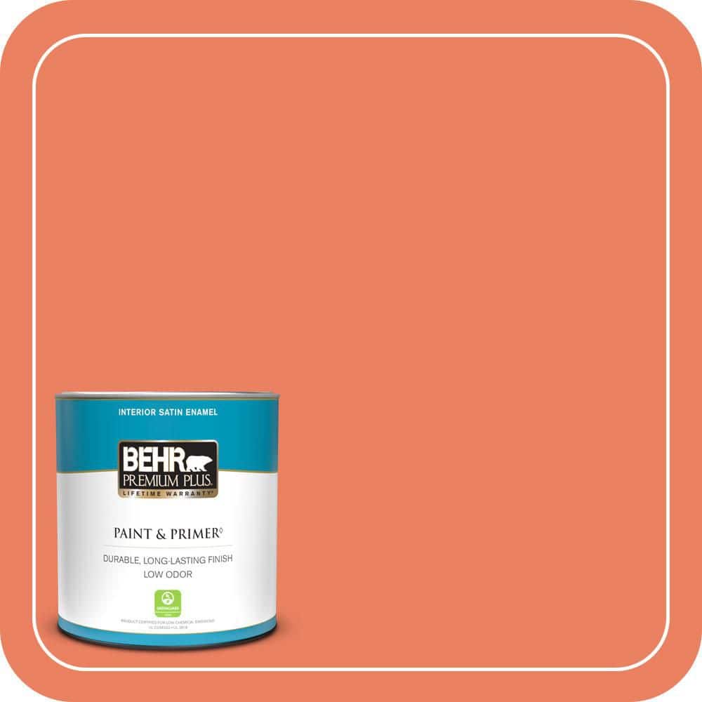 BEHR PREMIUM PLUS #200B-6 Mesa Sunrise Enamel Low Odor & Primer (1)