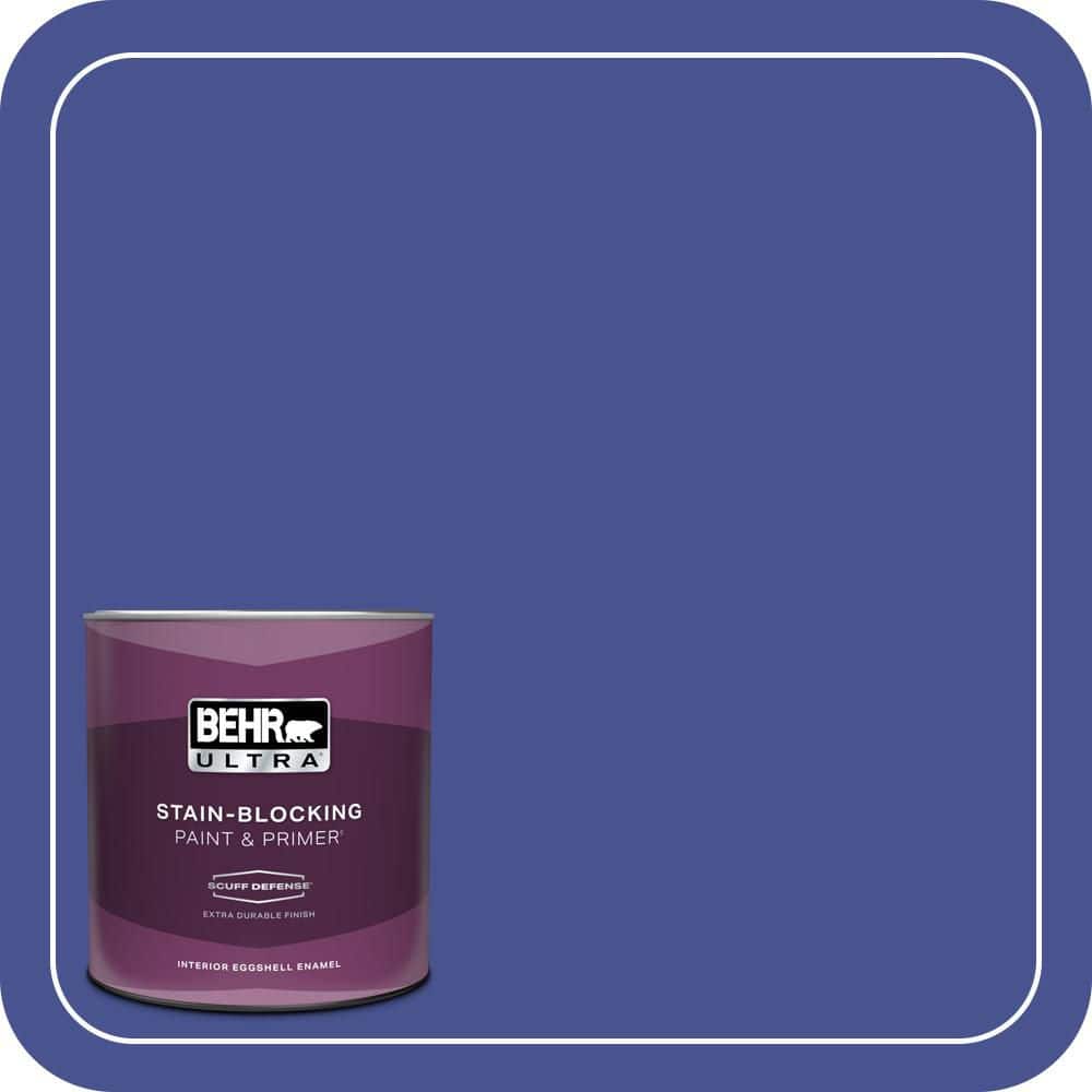 BEHR ULTRA 1 qt. #P540-7 Canyon Iris Extra Durable Eggshell Enamel Interior Paint & Primer