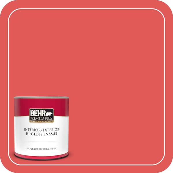 BEHR PREMIUM PLUS #150B-6 Firecracker Flat Low Odor & Primer (4)