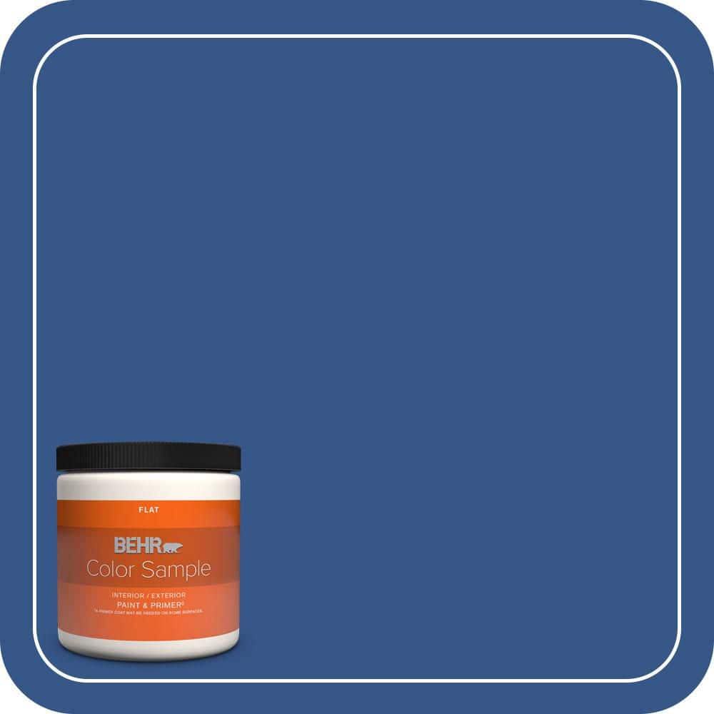 BEHR PREMIUM PLUS #S-G-590 Southern Blue Flat Low Odor & Primer