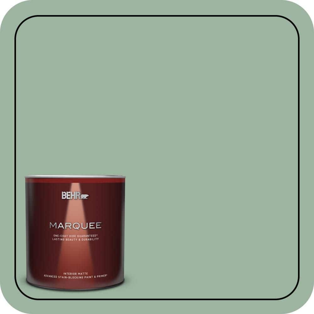 BEHR MARQUEE 1 qt. #S410-4 Copper Patina One-Coat Hide Matte Interior Paint & Primer