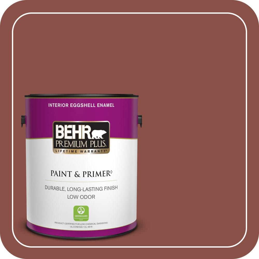 BEHR PREMIUM PLUS 1 gal. #S150-6 Spiced Berry Eggshell Enamel Low Odor Interior Paint & Primer