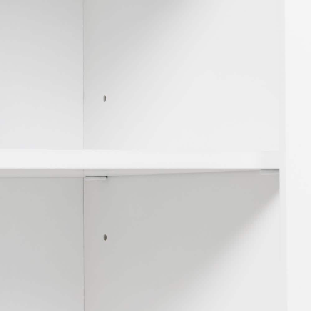 Unbranded 29.9 in. W 15.7 in. D 72.2 in. H Linen Cabinet with Doors and Drawer, Multiple Storage Space, Adjustable Shelf (4)