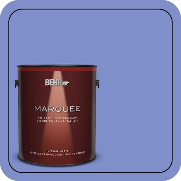 BEHR MARQUEE 1 gal. #P540-5 Pansy Garden Matte Interior Paint & Primer (2)