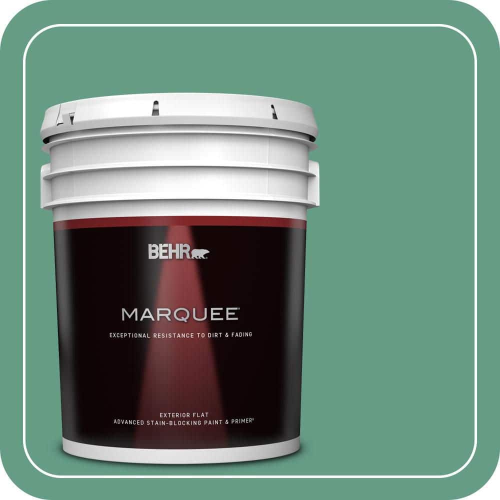 BEHR MARQUEE 5 gal. #480D-5 Scotch Lassie Flat Exterior Paint & Primer