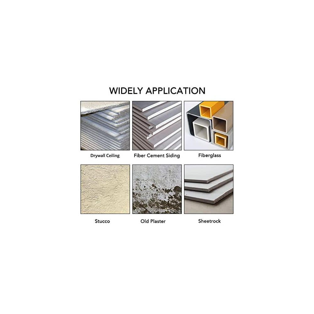 Unbranded 4-1/4 Carbide Grit Hole Saw for 4 in. Recessed Lights Cuts Stucco Plaster Drywall Cement Board 1-1/2 Depth (3)