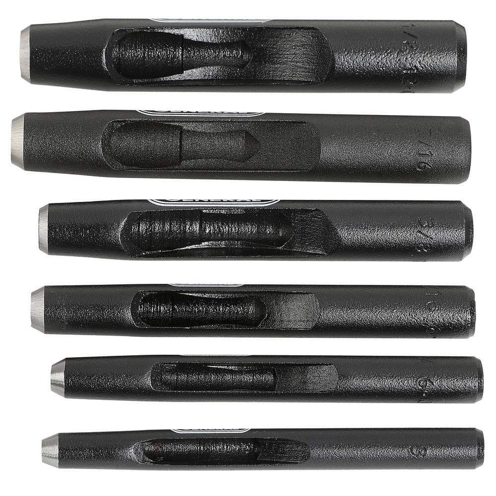General Tools Hollow Steel Punch Set (6-Piece) (3)