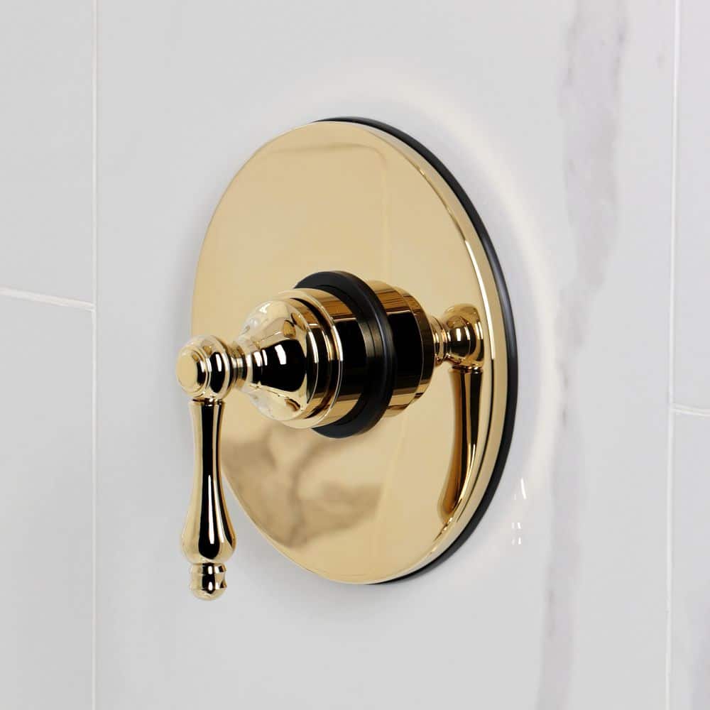 Kingston Brass Restoration 1-Handle 1-Spray Shower Faucet 1.8 GPM in Polished Brass (3)