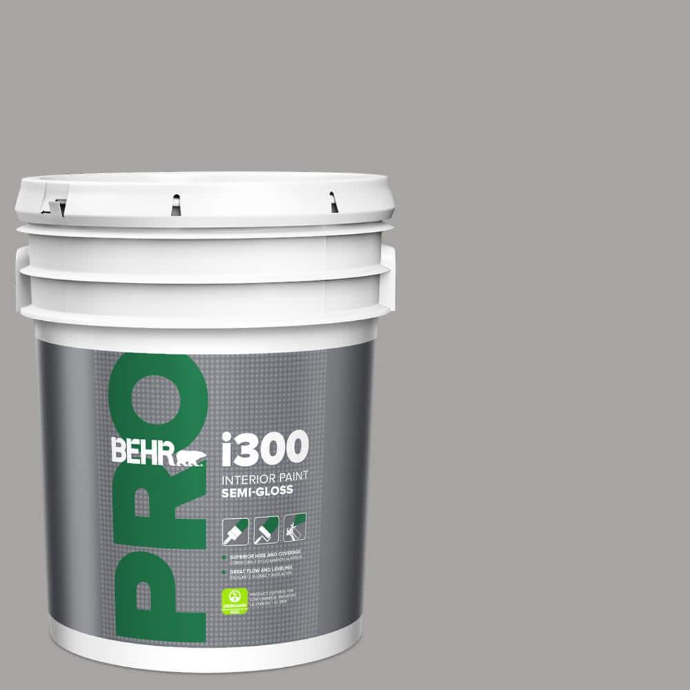 BEHR PRO 5 gal. #PPU26-07 Smokey Wings Semi-Gloss Interior Paint