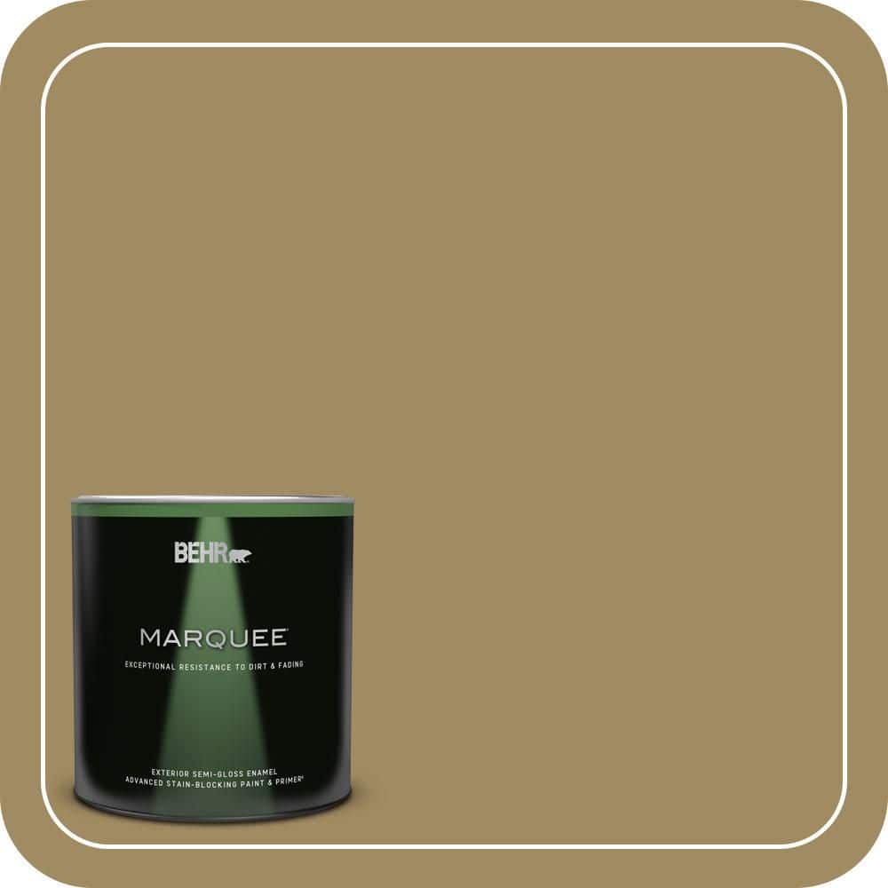 BEHR MARQUEE 1 qt. #S320-6 Garden Salt Green Semi-Gloss Enamel Exterior Paint & Primer