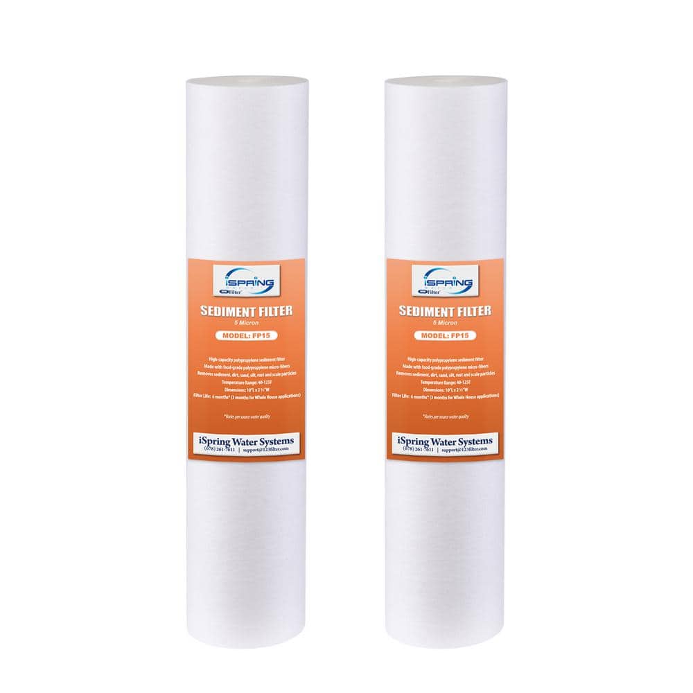 ISPRING 5-Micron Sediment Water Filter Replacement Cartridge (2-Pack) (1)