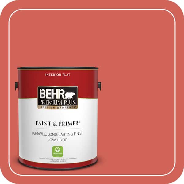 BEHR PREMIUM PLUS #HDC-MD-05 Desert Coral Enamel Low Odor & Primer (4)
