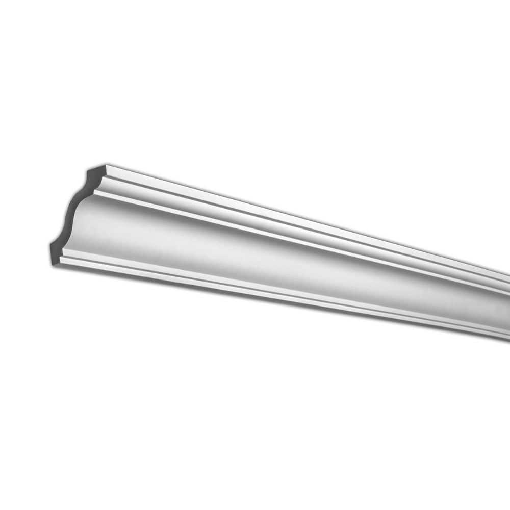 American Pro Decor 2-3/4 in. x 2-3/4 in. x 94-1/2 in. Plain Polyurethane Crown Moulding Pro Pack 39 LF (5-Pack) (1)
