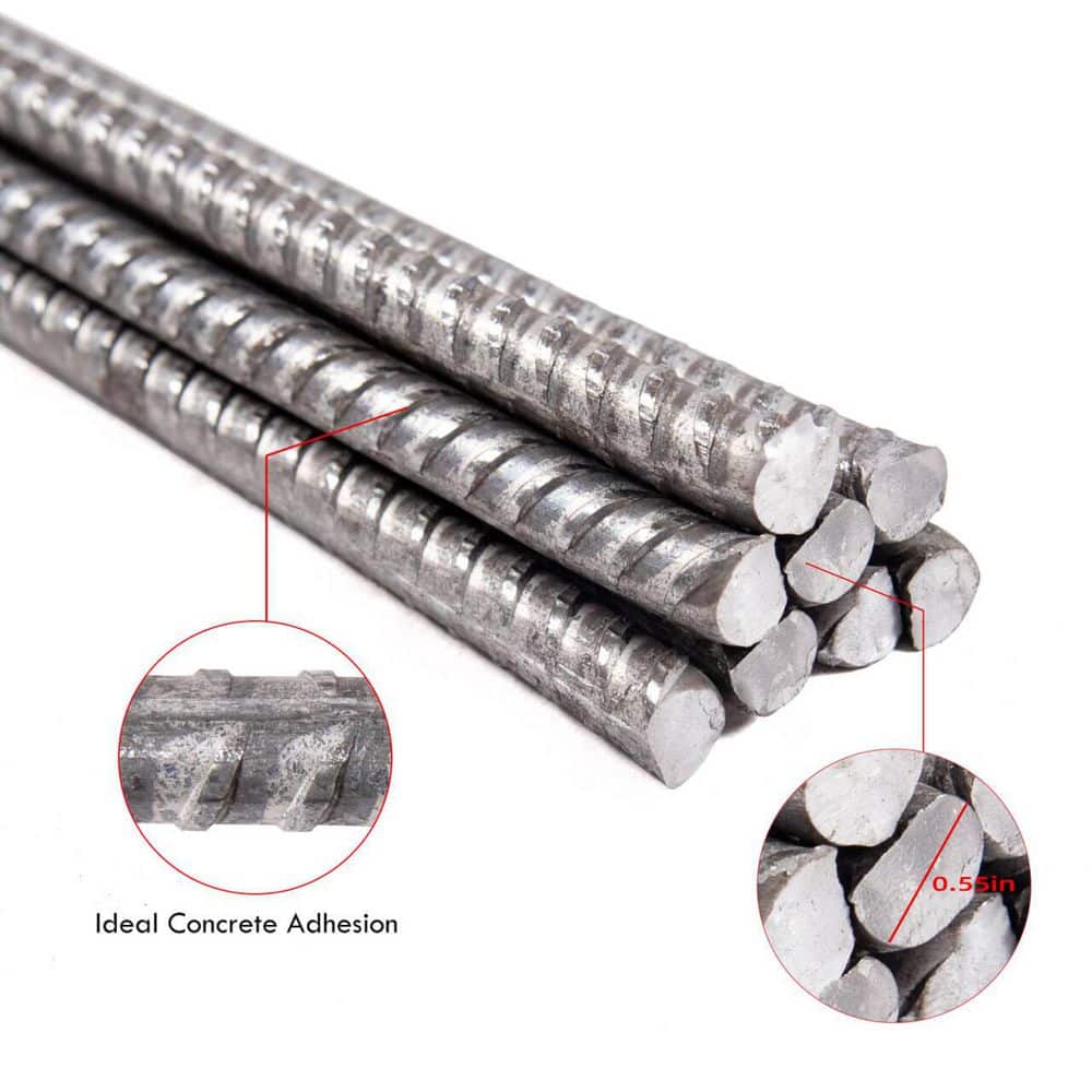 Wellco 0.55 in. x 6 ft. Black Nature Surface Metal Rebar (4-Pack) (3)