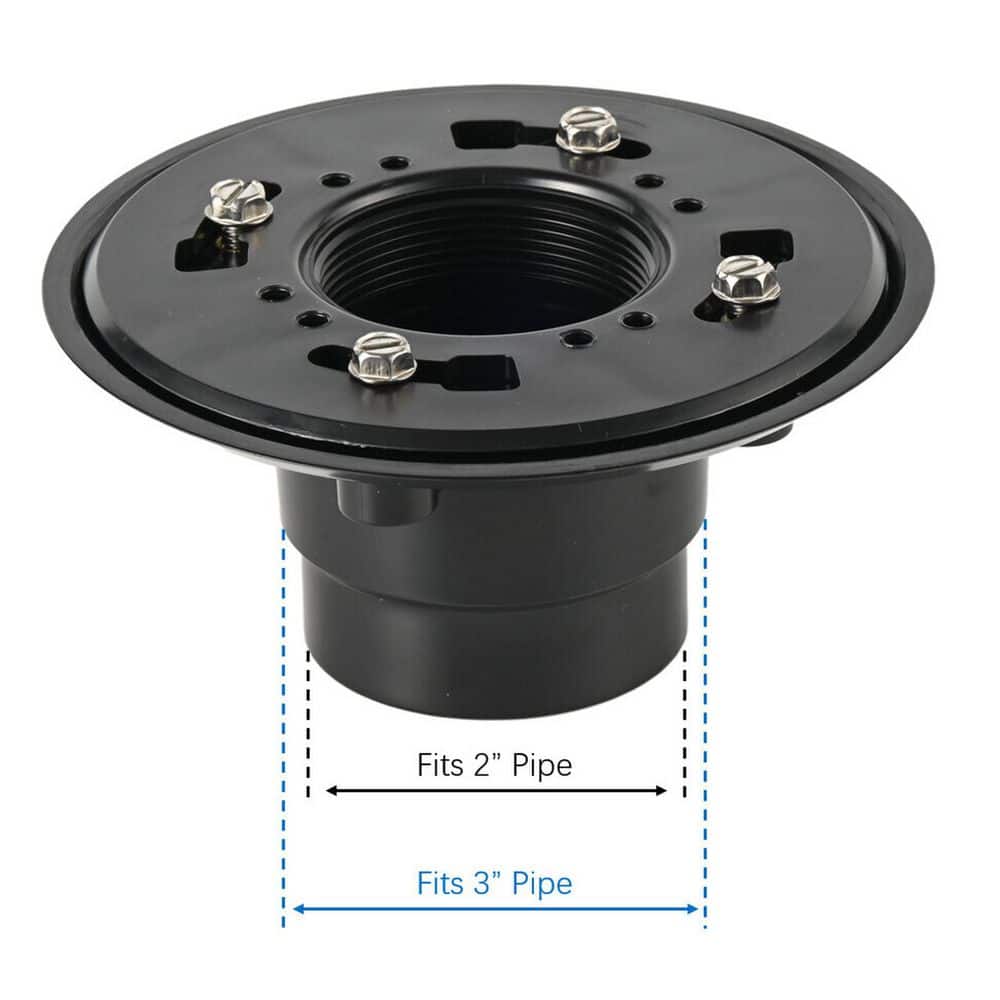 Everbilt Round Black ABS Shower Drain (2)
