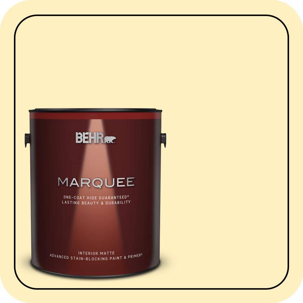 BEHR MARQUEE 1 gal. #P300-2 Meringue Matte Interior Paint & Primer