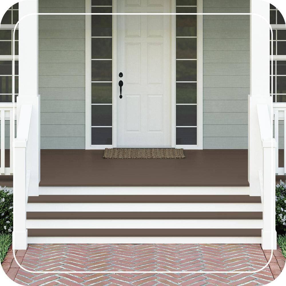 BEHR PREMIUM #N210-6 Textured Low-Lustre Enamel Interior/Exterior Porch and Patio Anti-Slip Floor Paint (2)