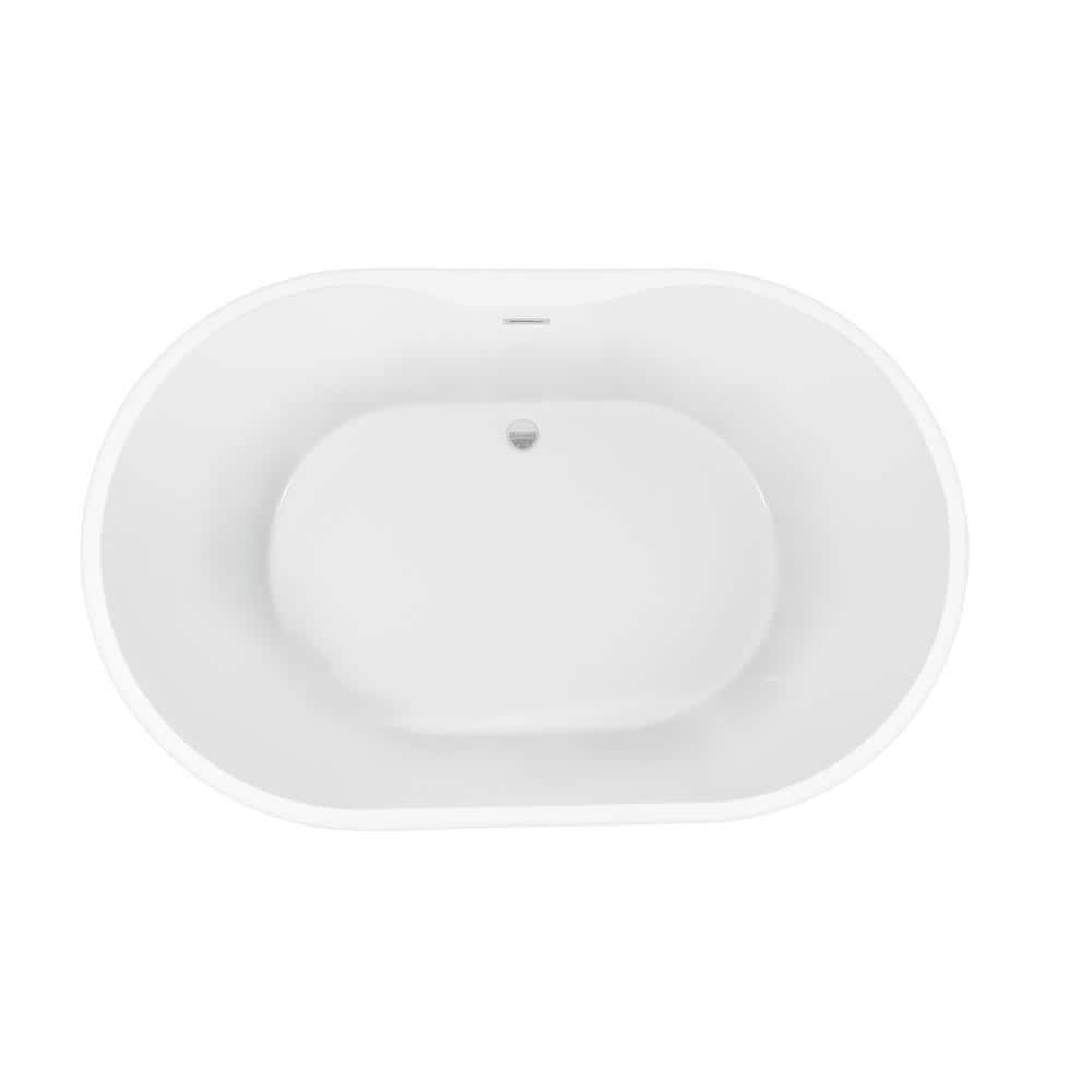 Barclay Products Piper 71 in. Acrylic Flatbottom Non-Whirlpool Bathtub White with 7 in. Deck Holes and Integral Drain (3)