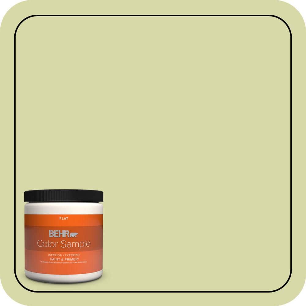 BEHR PREMIUM PLUS #410C-3 Celery Sprig Enamel Interior/Exterior Paint & Primer Color Sample (1)