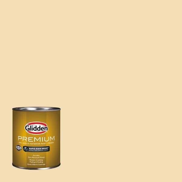 Glidden Premium 1 qt. PPG1208-3 Belgian Waffle Satin Exterior Latex Paint (2)