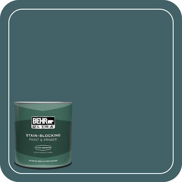 BEHR ULTRA 1 qt. #T17-12 Wanderlust Extra Durable Semi-Gloss Enamel Interior Paint & Primer (2)