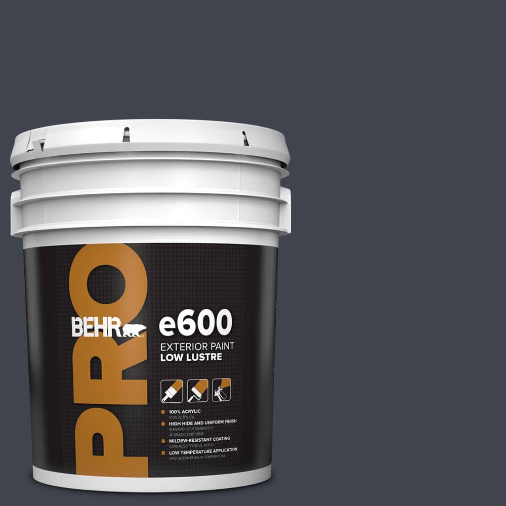 BEHR PRO 5 gal. #ECC-23-3 Blackbird Low Luster Exterior Paint