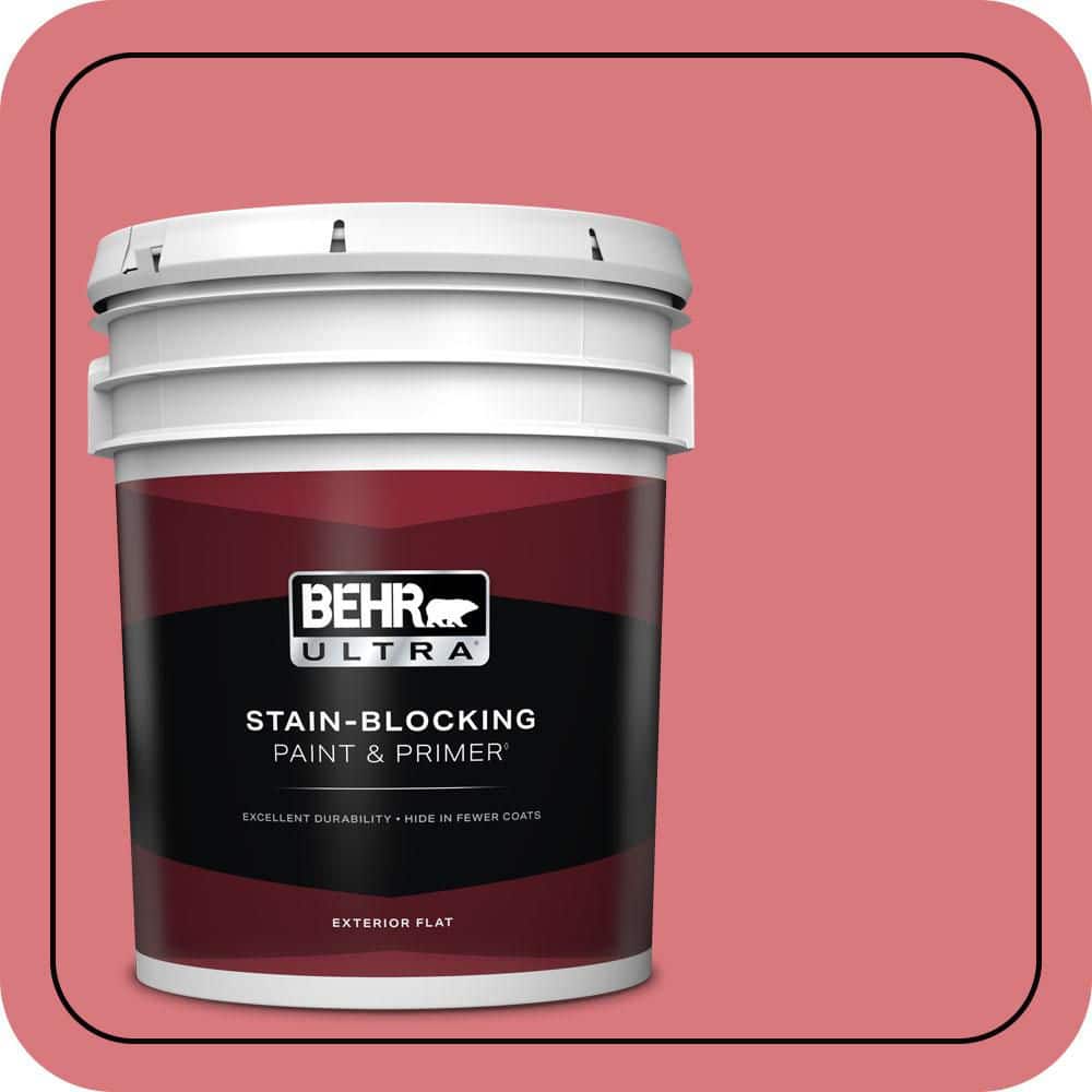 BEHR ULTRA 5 gal. #P160-4 Juicy Details Flat Exterior Paint & Primer