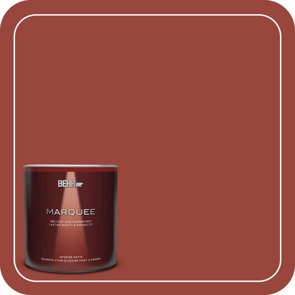BEHR MARQUEE 1 qt. #S-H-190 Antique Red Matte Interior Paint & Primer
