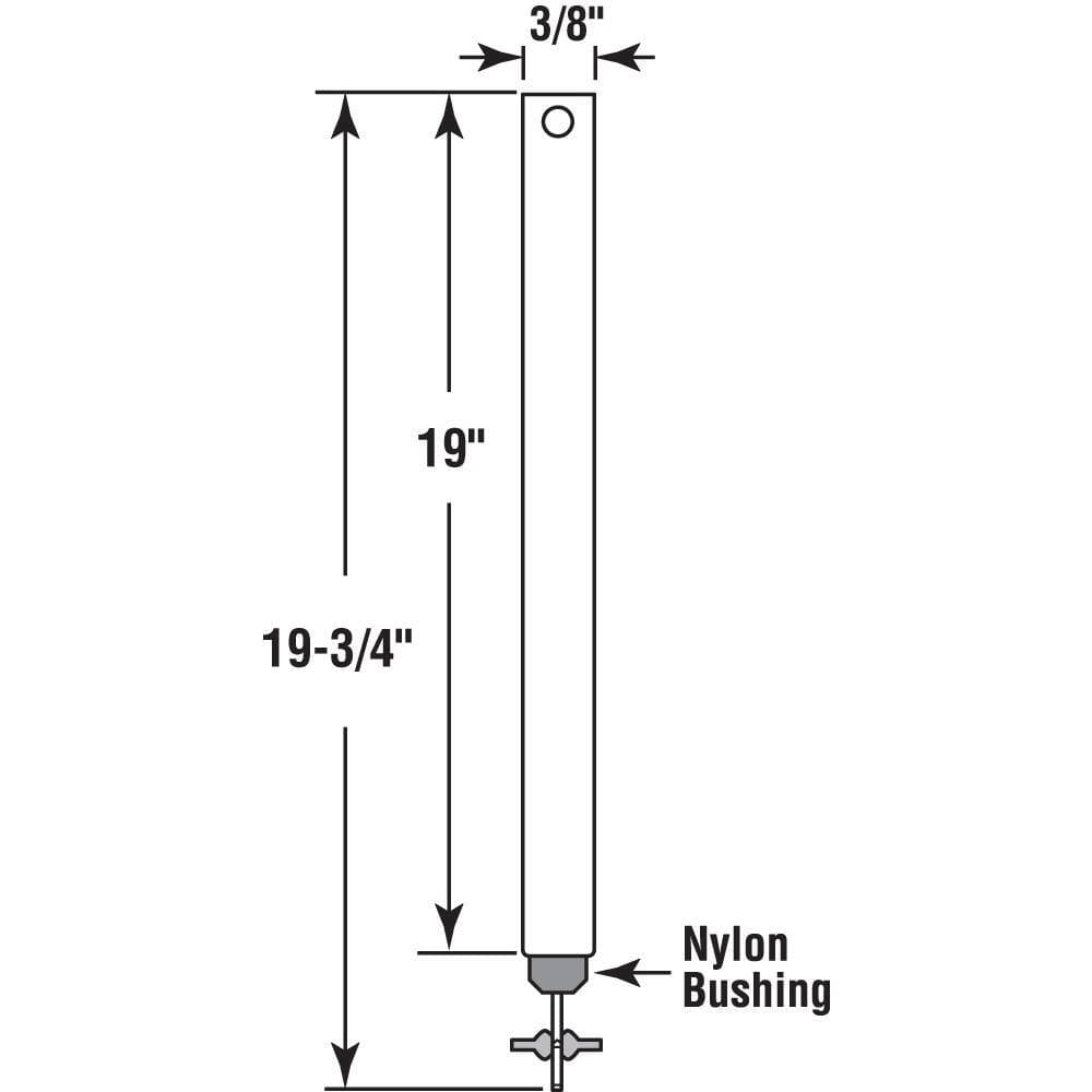 Prime-Line 19 in. x 3/8 in. Spiral Non-Tilt Balance, Red Tip (Single Pack) (2)