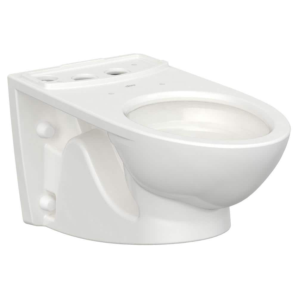 American Standard Glenwall VorMax Wall-Mounted Antimicrobial Back Outlet Elongated Wall-Hung Bowl Only in White, Seat Not Included (2)
