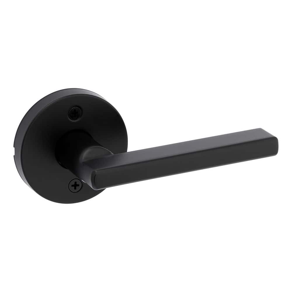 Kwikset Halifax Matte Black Round Half Dummy Reversible Door Handle (1)