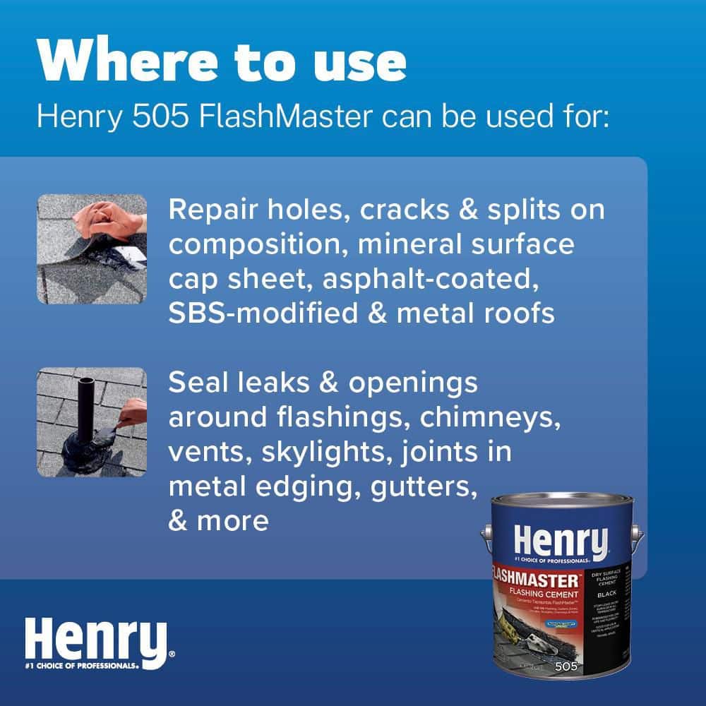 Henry 505 FlashMaster Black Flashing Cement 0.90 gal. (3)