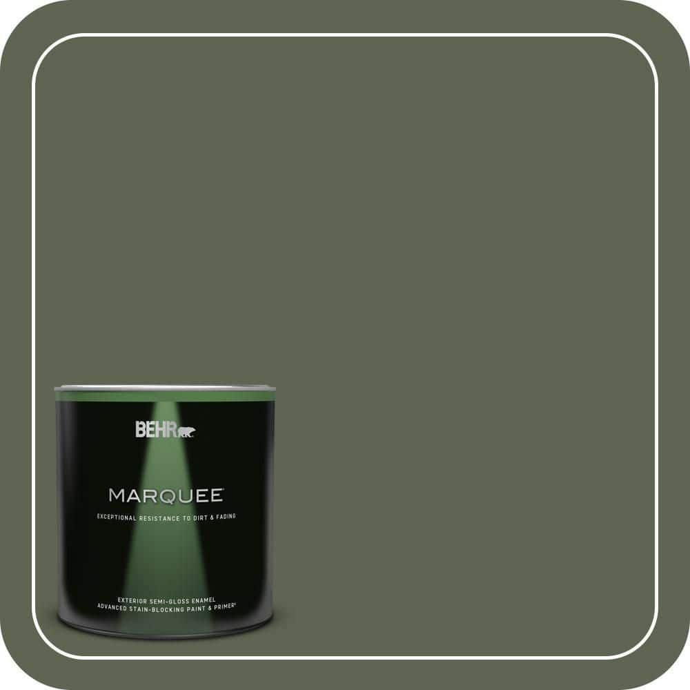 BEHR MARQUEE 1 qt. #N390-7 Cypress Vine Semi-Gloss Enamel Exterior Paint & Primer (1)