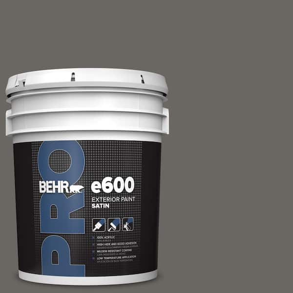 BEHR PRO 5 gal. #PPU24-03 Chinchilla Satin Exterior Paint (2)