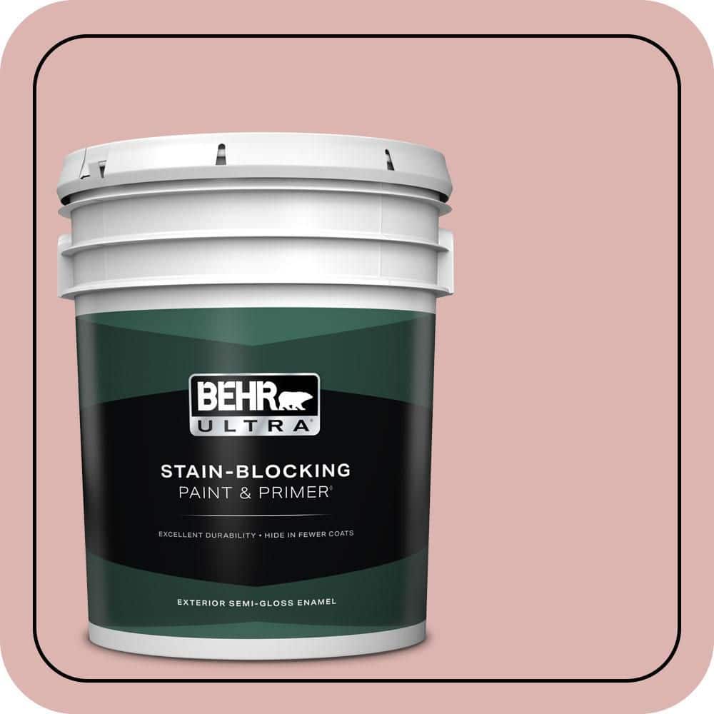 BEHR ULTRA 5 gal. #S150-2 Tea Room Semi-Gloss Enamel Exterior Paint & Primer
