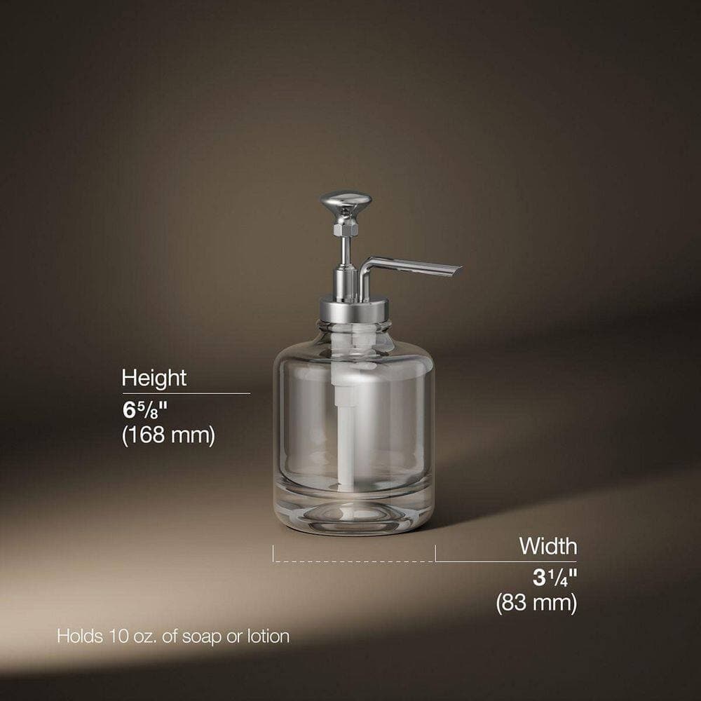 KOHLER Artifacts Liquid Hand Soap or Lotion Dispenser in Polished Chrome (3)