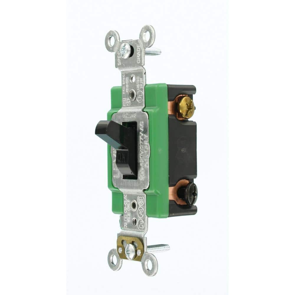 Leviton Amp Industrial Grade Heavy Duty Double-Pole Toggle Switch (3)