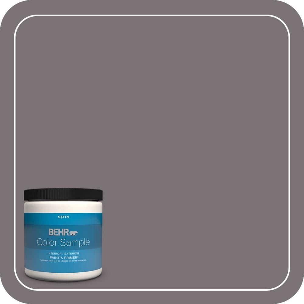 BEHR PREMIUM PLUS 8 oz. #PPU17-18 Echo Satin Enamel Interior/Exterior Paint & Primer Color Sample