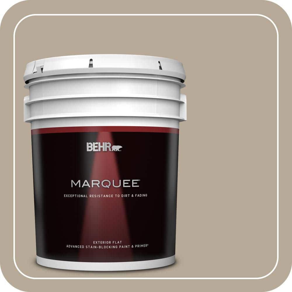 BEHR MARQUEE 5 gal. #MQ2-20 Safari Chic Flat Exterior Paint & Primer (1)