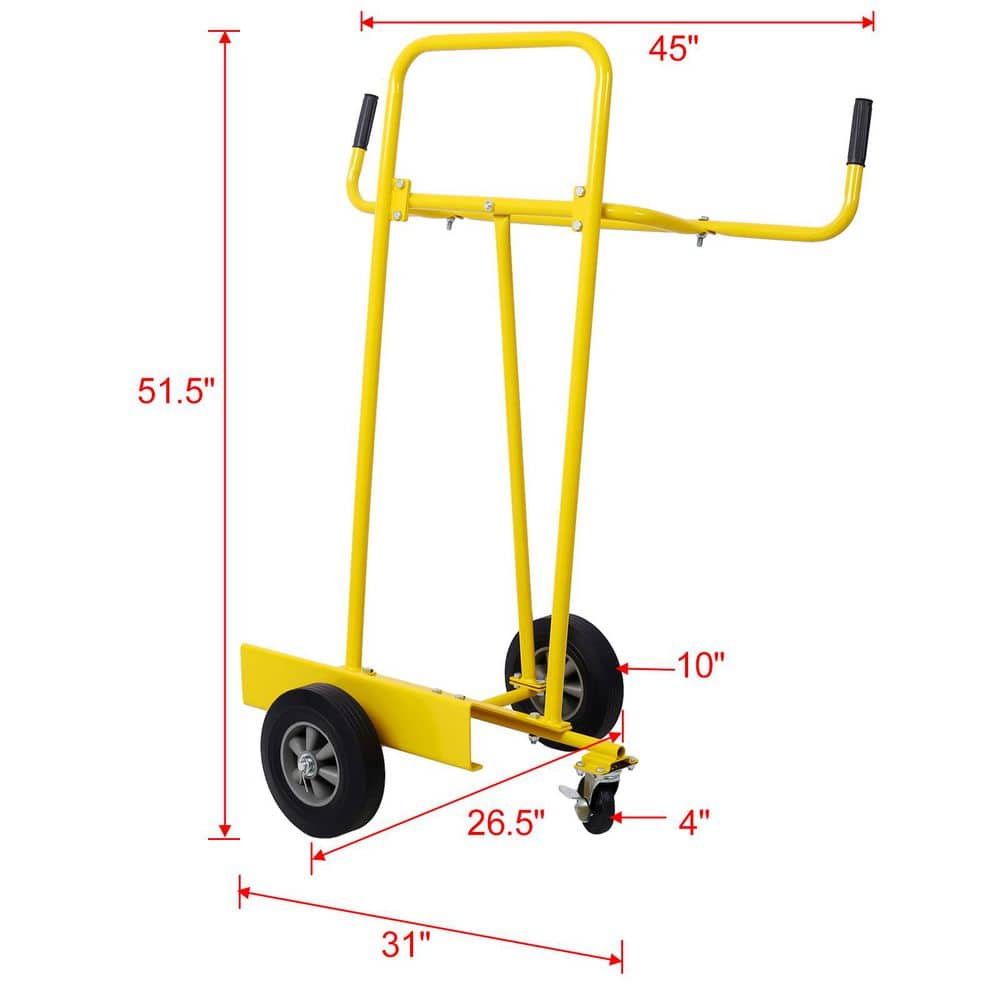 maocao hoom Steel Drywall Carts, Drywall Sheet Carts and Panel Carts 750 lbs. Load Capacity Panel Service Carts (2)
