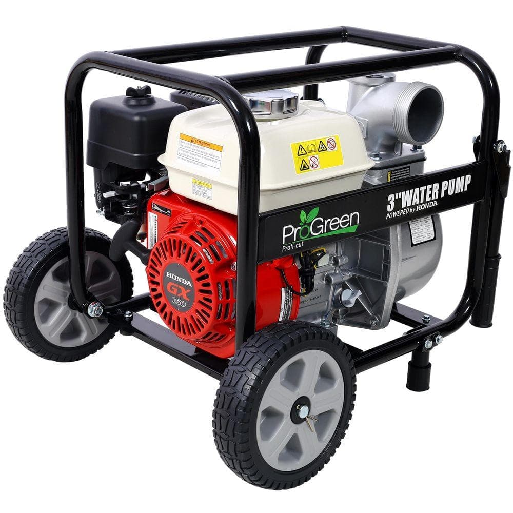 WRIGHTMASTER 5.5 HP Gas 4-Stroke Water Pump, 264 GPM, 3 in. Inlet/Outlet