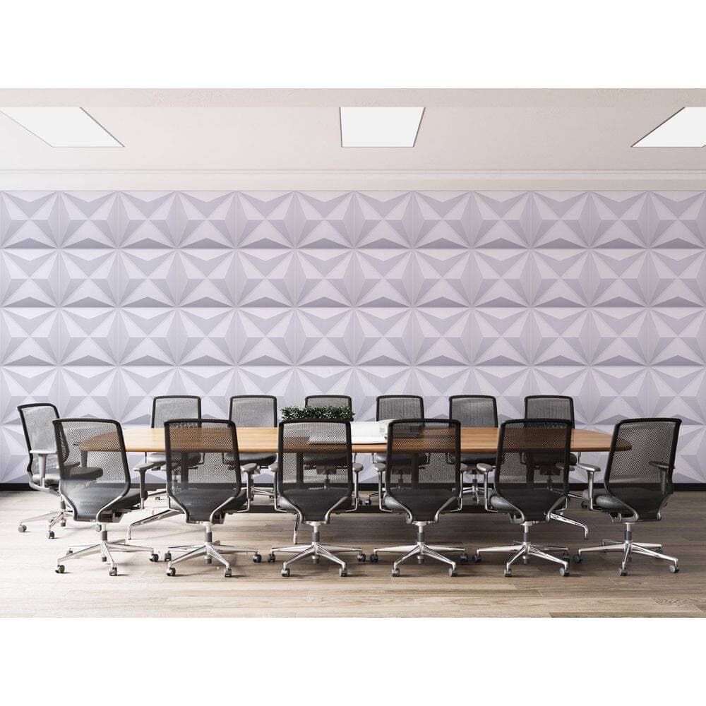 Dundee Deco Falkirk Ross 2/25 in. 19.7 in. 19.7 in. PVC Diamond 3D Decorative Wall Panel (3)